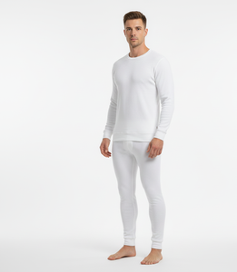 Traje Térmico FrostShield Blanco para Hombre, Manga Larga, Retención de Calor, Tejido Transpirable, Estructurado para Uso en Invierno - Product Image 5