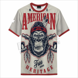 เสื้อยืดลำลองสำหรับผู้ชายเสื้อยืดผ้าฝ้ายแขนสั้นดีไซน์เรียบง่ายโลโก้ออกแบบได้ตามที่ต้องการ - Product Image 2