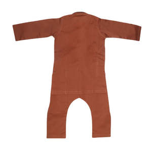 Costume Shalwar brodé pour garçons - Cuivre - Product Image 4