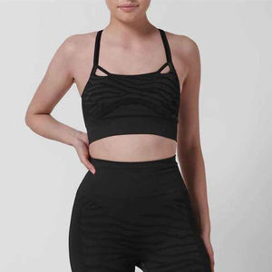 Women's Medium Support Cross Back <b>Padded</b> Sports <b>Bra</b> Cress Yoga Crop with <b>Removable</b> for Plus Size Sports <b>Bra</b> for Women - Product Image 5