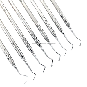 Juego de Instrumentos Dentales Manuales de Alta Precisión (Set 10) Herramientas de Relleno de Plástico Compuesto, Sonda, Espátula, Espejo - Product Image 3