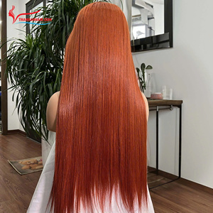 Perruque en cheveux humains vietnamiens lisses et colorés, vente en gros, super soyeuse, sans nœuds, sans colle - Product Image 2