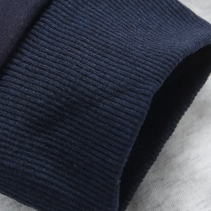 Sudadera con capucha gruesa informal unisex para adultos, jersey de bolsillo a rayas, cuello, manga larga, tejido de punto, ajuste holgado, soporte de Safari de algodón - Product Image 4