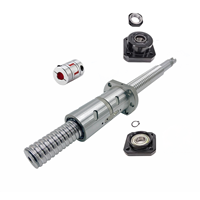 Prix usine Double écrous 4010 ensemble de vis assemblées avec 550mm 700mm 1000mm C7 vis et roulement à billes pour Kit de routeur CNC