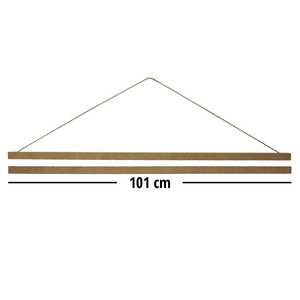 Par de tiras magnéticas para pósteres de 101 cm, MDF natural con estilo de diseño minimalista - Product Image 5
