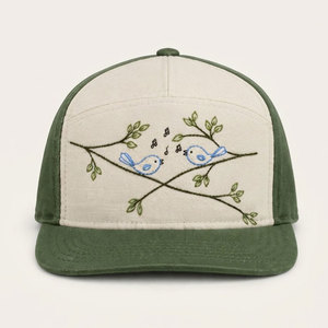 Gorras Personalizadas al por Mayor con Logotipo Gratuito, Gorras Tucker Bordadas de 5 Paneles con Malla Trasera y Cierre a Presión, para Deportes al Aire Libre, Viajes, Uso Casual, Unisex - Product Image 1