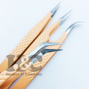 ที่หนีบขนตาปลอมแบบมืออาชีพแหนบสแตนเลสสำหรับต่อขนตาสีชมพูโลโก้ได้อย่างยั่งยืน - Product Image 6