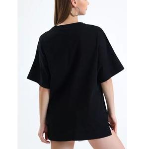 Camiseta de talla grande con estampado de dibujos animados para mujer, ropa de calle de verano, informal, holgada, cuello redondo, manga corta, proveedor de BD - Product Image 2