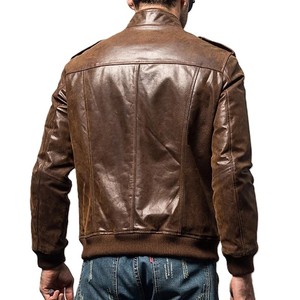 Veste tendance et élégante à multiples poches pour hommes, fabrication de vêtements en gros, veste de mode personnalisée, col montant, vestes en peau de mouton - Product Image 2