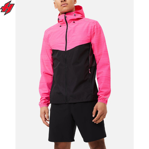 Vente en gros d'usine Survêtements coupe-vent Ensemble veste et short respirants de haute qualité Matériau en nylon et polyester personnalisé pour hommes - Product Image 1
