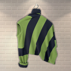 OEM ODM เสื้อเชิ้ตคอกลมสำหรับผู้ชายลายทางสำหรับ2024เสื้อยืดผ้าฝ้าย100% ถักสำหรับอังกฤษฤดูใบไม้ร่วง - Product Image 3