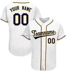 Maillots de baseball et softball à rayures respirantes en polyester à sublimation personnalisés unisexe, vêtements de sport confortables, logo de l'équipe pour adultes - Product Image 6