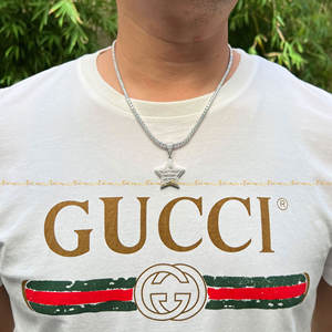 10kt จี้เครื่องประดับฮิปฮอปรูปดาวสีทองสีขาวและเครื่องประดับสุดสวยพร้อมเพชรโมอิสซาไนต์สำหรับงานปาร์ตี้ - Product Image 2