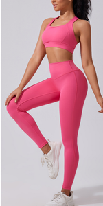 ชุดกีฬากางเกงเอวสูงสำหรับผู้หญิงชุดออกกำลังกายเล่นโยคะ - Product Image 6