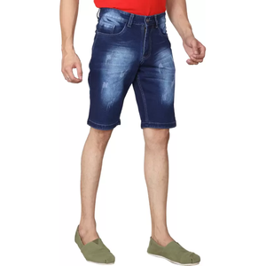 Short en jean denim de coton de qualité supérieure pour hommes Design personnalisé Pantalon lavé à la mode Techniques imprimées Export Bangladesh - Product Image 6