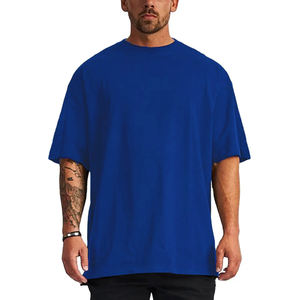 Camiseta de manga corta de algodón de alta calidad con cuello redondo, camisetas informales holgadas simples de Color sólido, diseño en blanco al por mayor - Product Image 1