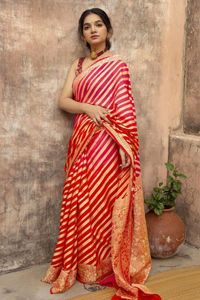 Saree Indien Et Pakistanais Vente En Gros En Inde Banarsai Art Soie Saree Bas Prix Inde Religion Vêtements Fashioned - Product Image 3