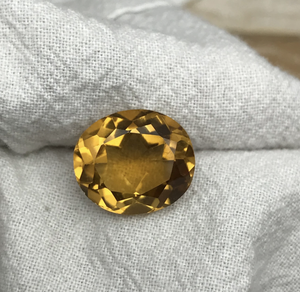 Venta caliente Citrino natural Oval facetado Corte Amarillo naranja Piedras preciosas sueltas Fabricante de Jaipur Joyería de cuarzo Nacimiento de noviembre - Product Image 4