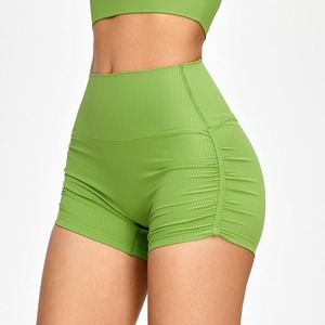 Shorts Deportivos de Mujer con Efecto Push-Up, Pantalones de Yoga Ajustados con Pliegues y Tres Puntos - Product Image 4