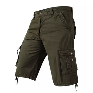Wholesale Men's Multi-Pocket Cargo <b>Shorts</b> 100% Cotton Solid Casual <b>Tactical</b> Quick Dry Customizable - Product Image 3