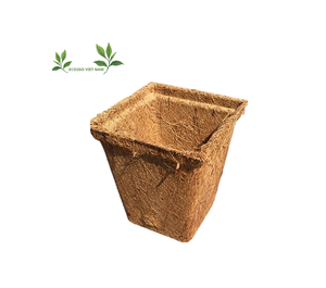 Pot en fibre de coco biodégradable 100% en gros/fibre de coco pour pot/pot de fleur en fibre de coco fabriqué en Eco2go Vietnam - Product Image 1