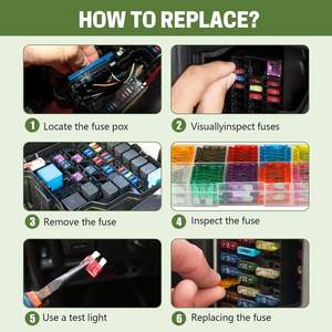 Kit de 100 Fusibles de Cuchilla Estándar para Automóvil, Micro Mini, de Cobre y Aluminio, 10 Tipos, 2A-35A, 32V, Fusible de Baja Potencia, Certificado IEC - Product Image 4