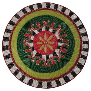 Extravagant perlé brodé Floral tournesol Design Table à manger napperon motif floral complexe décoration de Table tapis & Pad - Product Image 3