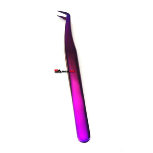 Pince à cils violette avec logo personnalisé, vente en gros - Product Image 2