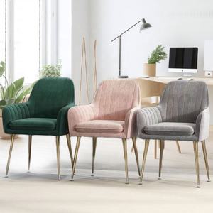 Maquillage <span class=keywords><strong>scandinave</strong></span> vanité tabouret maison chambre Simple moderne lumière luxe velours ongles <span class=keywords><strong>chaise</strong></span> cosmétique café salon chaises - Product Image 5