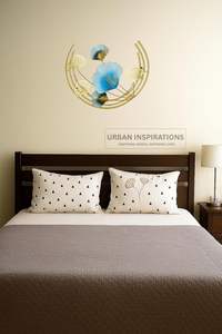 Décoration murale en métal fait à la main Sculpture d'art en fer pour chambre à coucher salon et décoration intérieure Accent - Product Image 5