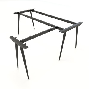Pieds de table en acier inoxydable CONE Concept 180x160, design minimaliste, assemblage requis, pour salle à manger, cuisine, hôpital - HCCO019 - Product Image 1
