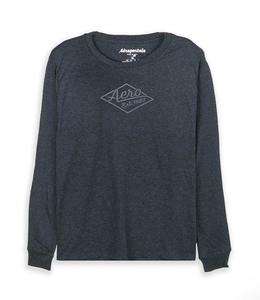 Logo imprimé personnalisé étiquette unisexe T-shirt uni vierge lourd coton hommes T-shirt col rond côtelé manchette à manches longues T-shirt - Product Image 1