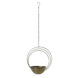 Maceta de hierro de Metal galvanizado para sala de estar al aire libre balcón hogar y jardín Patio macetas y jardineras decorativas - Product Image 4