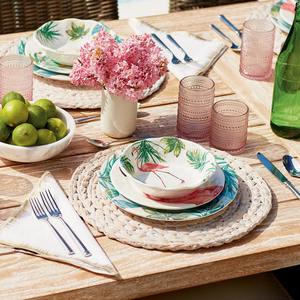 White charger plate crafted from water hyacinth fibers wholesale cost high quality place <b>mats</b> - Product Image 4