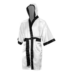 Conjunto de Bata de Boxeo de Satén Personalizada, Bata Premium con Capucha para Caminata al Ring, Equipo de Boxeo Transpirable con Logotipo Personalizado al por Mayor - Product Image 3