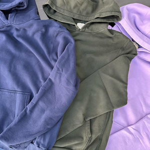 Chándal de gran tamaño Vintage lavado con ácido para hombre, chándal con logotipo personalizado, ropa de maternidad de algodón 100% ecológica para invierno de talla grande - Product Image 3