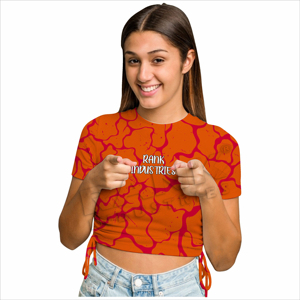 เสื้อครอปท็อปผู้หญิง ผ้าถักเนื้อเรียบ แฟชั่นลำลอง ทรงเข้ารูป - Product Image 2