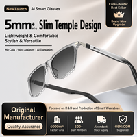 Lunettes Intelligentes IA : Traduction Instantanée, Assistant Linguistique en Temps Réel, Réduction du Bruit pour Appels et Musique – Idéales pour les Voyages d'Affaires