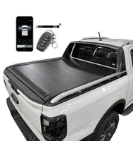 Cubierta Retráctil Eléctrica Impermeable de Alta Calidad para Caja de Camioneta Silverado 1500 Ram, Tapa Enrollable de Aluminio sin Perforación