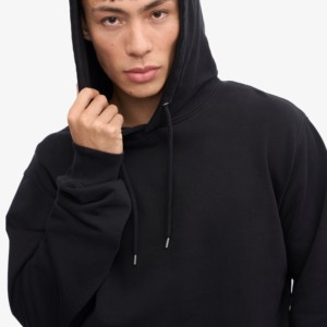 เสื้อมีฮู้ดสำหรับผู้ชายผ้าฝ้าย100% หนาสีพื้นแบบเรียบมีเชือกขนาดใหญ่ใส่ได้ทั้งชายและหญิงโลโก้ได้ตามต้องการขนาดพิเศษ - Product Image 4