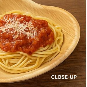 Assiettes en feuille d'arec jetables écologiques de 8 pouces en forme de cœur, vaisselle de restauration biodégradable et durable, design européen pour la rentrée scolaire - Product Image 2