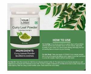 Polvo Nutracéutico de Hoja de Curry, Polvo de Hoja de Curry Natural Detox, Polvo Superalimento de Hojas de Curry al Mejor Precio - Product Image 2