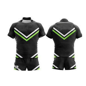 Nouvelle Arrivée : Ensemble d'uniformes de rugby respirants 100 % polyester pour adultes, dernière conception du fabricant, personnalisable avec nom et logo d'équipe - Product Image 4