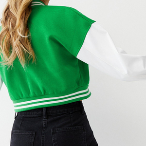 Veste de sport en tricot respirant avec broderie chenille personnalisée pour femmes, style streetwear, vente chaude - Product Image 6