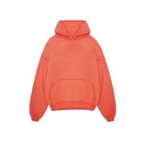 Heavy 400gsm 100% algodón polar invierno Vintage Rosa hombres gota hombro Sudadera con capucha con cierre de cremallera secado rápido transpirable - Product Image 4