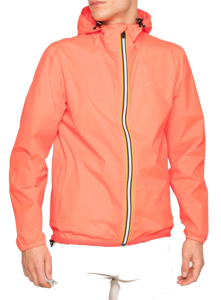 Haute qualité couleur unie bloc à capuche imperméable respirant matelassé avant Logo personnalisé extérieur coupe-vent veste unisexe hommes 300g - Product Image 5