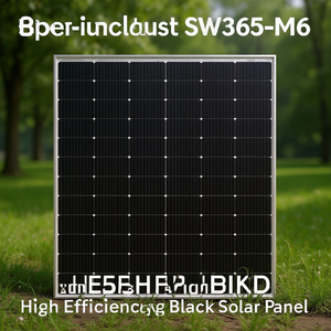 Panel Solar Negro de Alta Eficiencia Sunwe SW365-M6 - Product Image 3