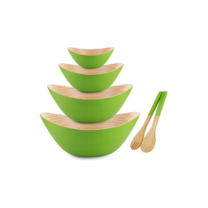 ชุดชามสลัดไม้ไผ่สานลายคลาสสิก สวยงาม พร้อมส้อม สำหรับงานเลี้ยง ครอบครัว ร้านอาหาร เป็นมิตรกับสิ่งแวดล้อม ปรับแต่งได้ - Product Image 5