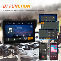 Écran portable pour moto Podofo IP67 étanche 7 pouces, CarPlay sans fil / Android Auto, moniteur Airplay, Android Cast BT
