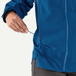 Chubasquero personalizado para hombre con tela impermeable, cortavientos transpirable, proveedor OEM con opciones de etiqueta privada - Product Image 4